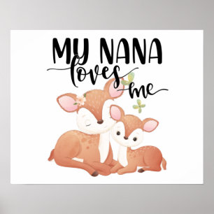 Póster Doe and Fawn Mi Nana me ama