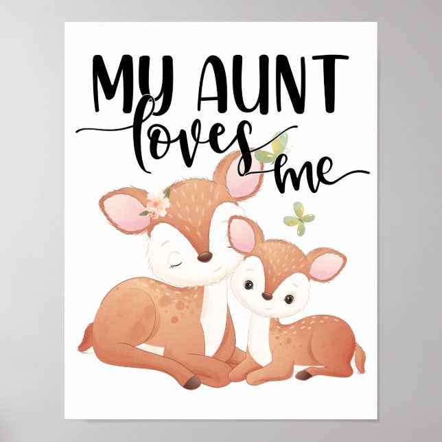 Póster Doe and Fawn mi tía me ama (Frente)