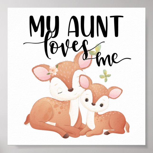Póster Doe and Fawn mi tía me ama (Frente)