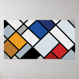 Póster Doesburgo - Contra-composición de disonancias