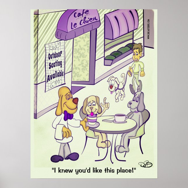 Póster Dog Cafe (Frente)