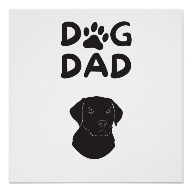 Póster  Dog Dad T-shirt | Funny Pet Lovers Tee  (Anverso)