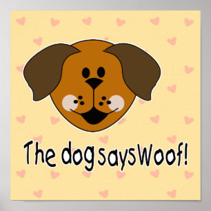 Póster Dog Dice Woof