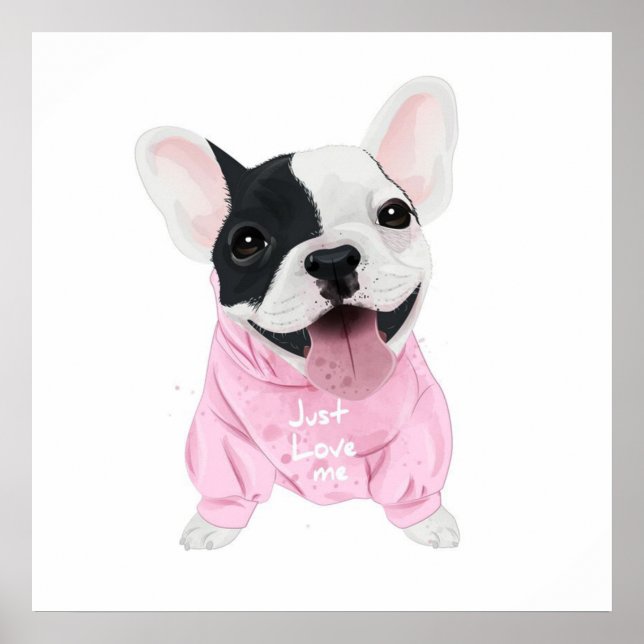 Póster Dog Lovers | Ama Solo, Perro Amor (Frente)