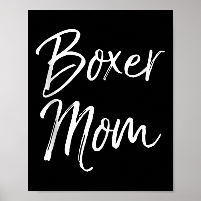 Póster Dog Mother Gift Boxing Mother's Day Quote Cute Box (Frente)