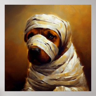 Póster Dog Mummy