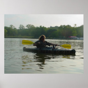 Póster Dog Paddler