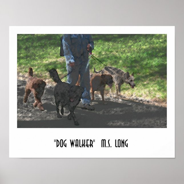 Póster Dog Walker (Frente)
