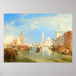 Póster Dogana, Venecia - William Turner Bella Artes