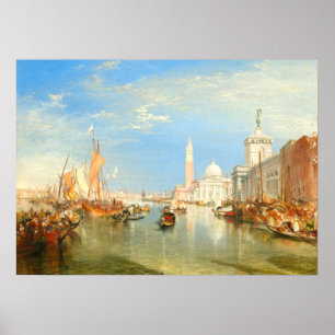 Póster Dogana, Venecia - William Turner Bella Artes