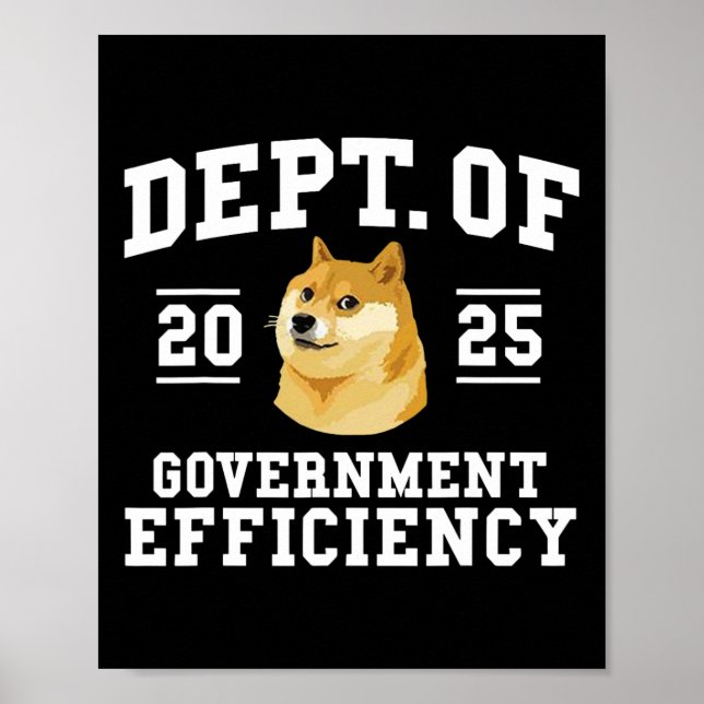 Póster Doge D.o.e. Departamento De Eficiencia Gubernament (Frente)