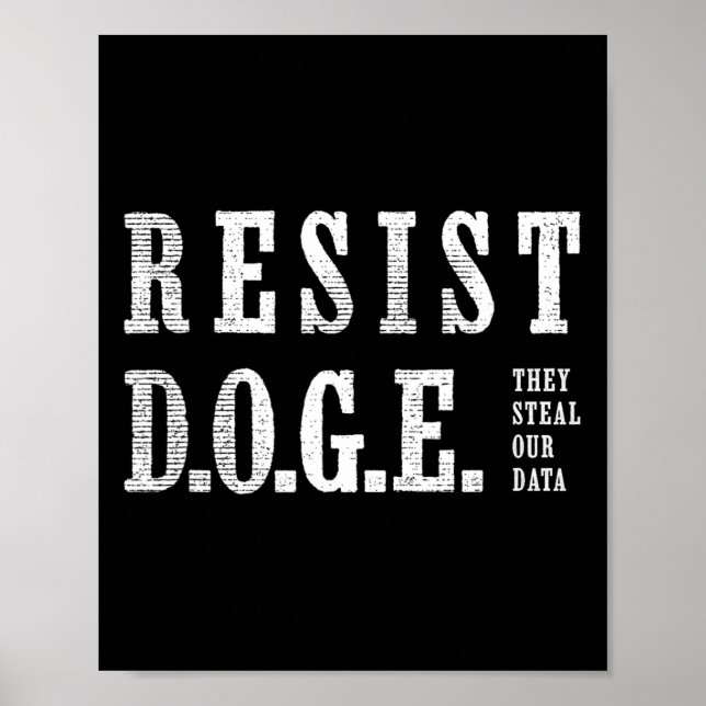 Póster Doge Resist D.o.e. (Frente)