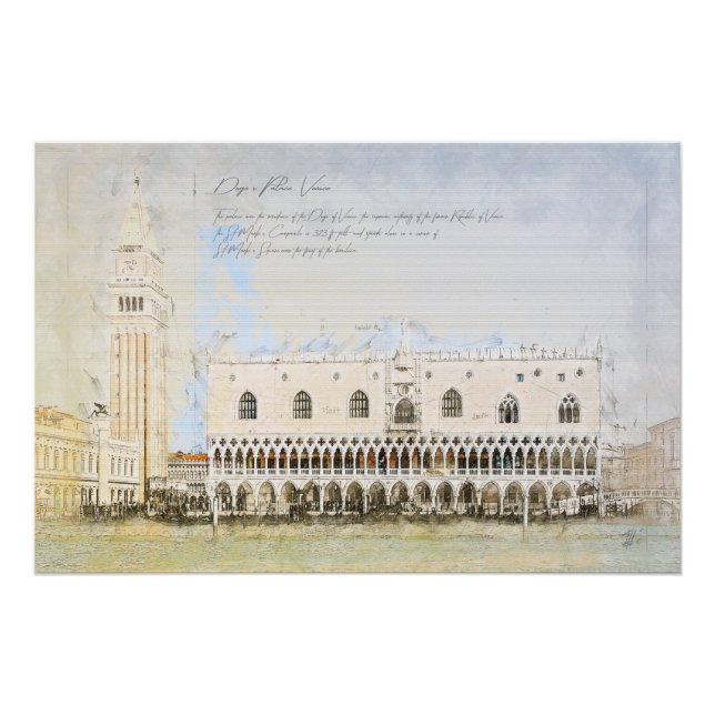 Póster Doge's Palace Venice (Anverso)