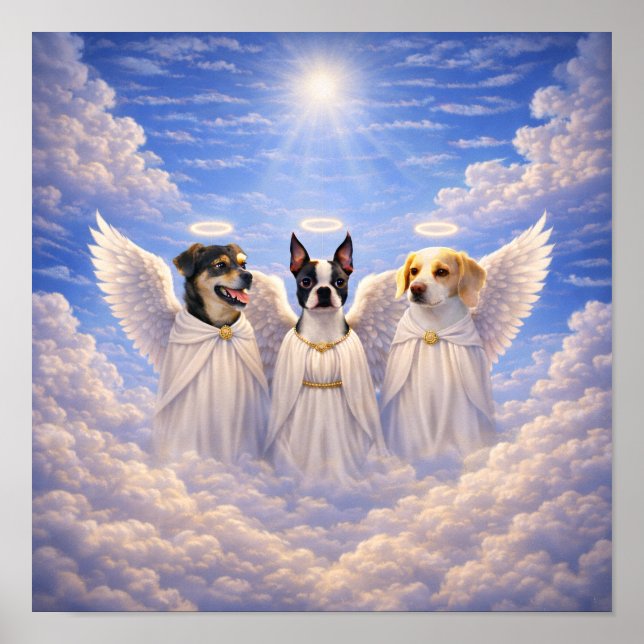 Póster "Doggie Angels" (Frente)