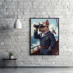 Póster Doggo Del Derecho De La Cubierta: Seadog En Vigila