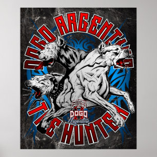 Póster Dogo Argentino The Hunter