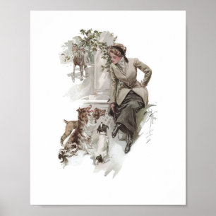 Póster Dogs & Horses Poster