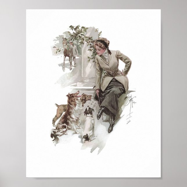 Póster Dogs & Horses Poster (Frente)