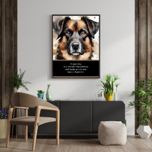 Póster Dogs Love Poster