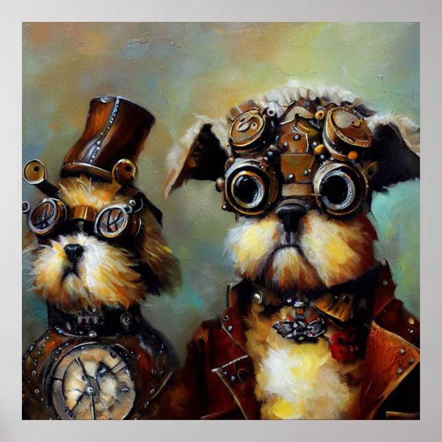 Póster Dogs Steampunk (Frente)
