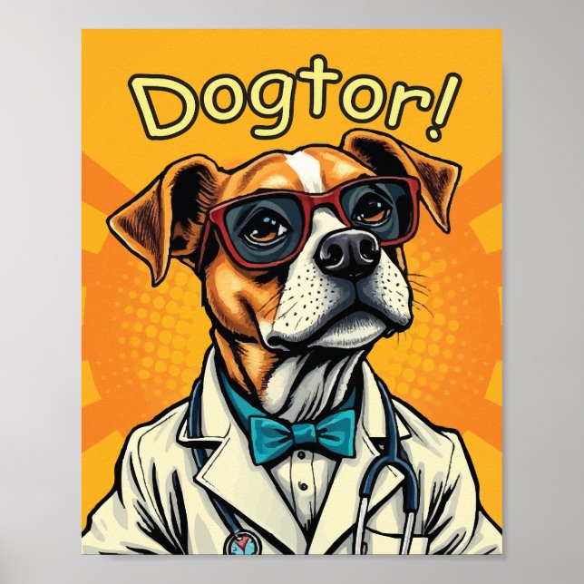Póster Dogtor está aquí (Frente)