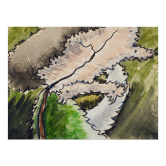Póster Dogwood (1931) por Arthur Dove | Botánico Abstract