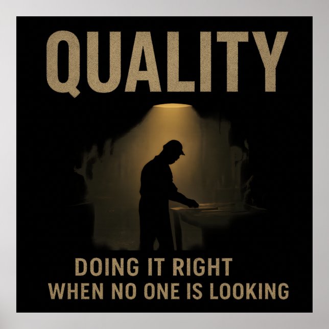 Póster Doing It Right - Quality Engineer Motivation (Frente)