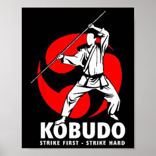Póster Dojo de Entrenamiento de Armas de Artes Marciales