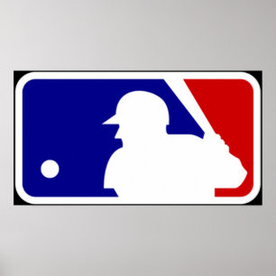 Póster dolanan bal kasti logo mlb jaman disik