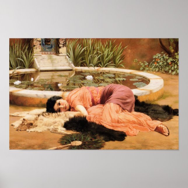 Póster Dolce Far Niente por John Godward (Frente)