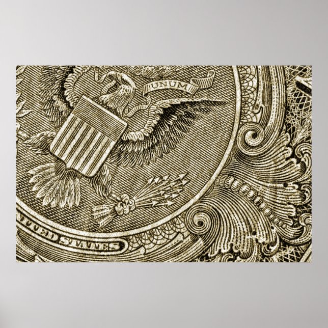 Póster Dollar Bill Macro Poster (Frente)