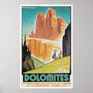 Póster Dolomitas