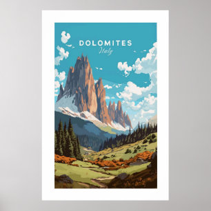 Póster Dolomitas Poster de Italia