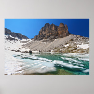 Póster Dolomiti - lago Pisciadu