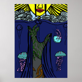 Póster Dolor en color