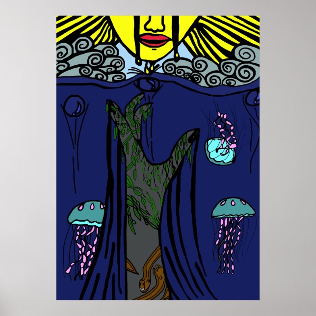 Póster Dolor en color (Frente)