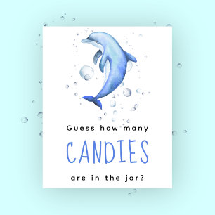 Póster Dolphin acuarela - ¿Cuántos cañones de caza?
