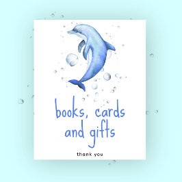 Póster Dolphin acuarela - Libros, tarjetas y regalos
