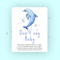 Dolphin acuarela - No digas bebé
