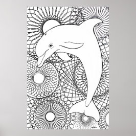 Póster Dolphin Joy
