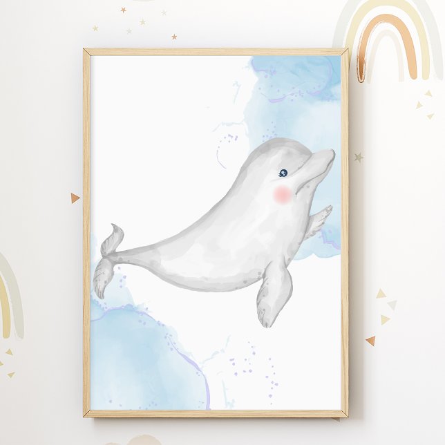 Póster Dolphin Nursery Poster Sea Animal Kids (Subido por el creador)