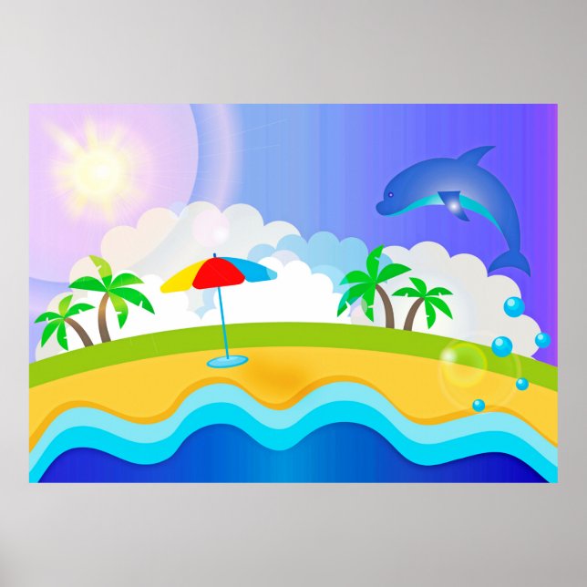 Póster Dolphin Paradise (Frente)