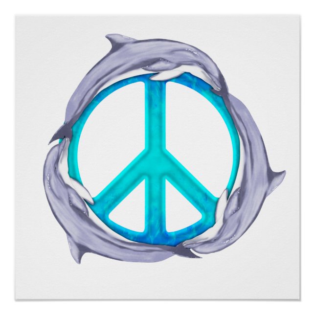 Póster Dolphin Peace (Anverso)