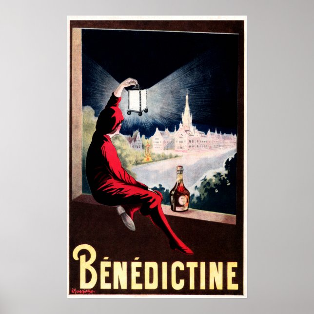 Póster DOM BENEDICTINE Láquido de hierbas francesas Cappi (Frente)