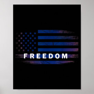 Póster Dom de bandera americana