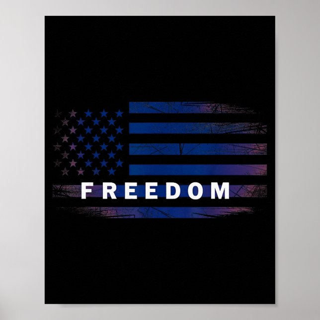 Póster Dom de bandera americana (Frente)