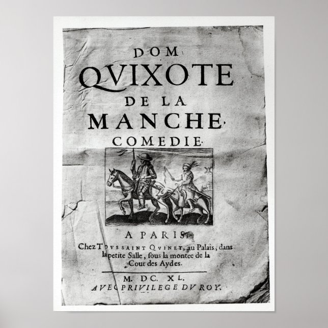 Póster Dom Quixote de La Manche Comedie' (Frente)