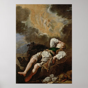 Póster Domenico Fetti Jakobs Traum von der Himmelsleiter