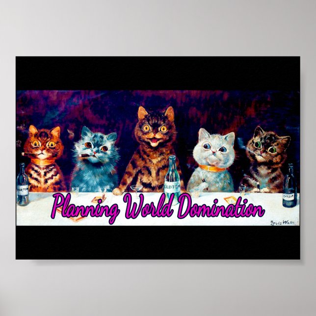 Póster Dominación mundial de planificación, reunión de Lo (Frente)