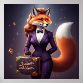 Póster Dominar con Visión - Femme Fox Power
